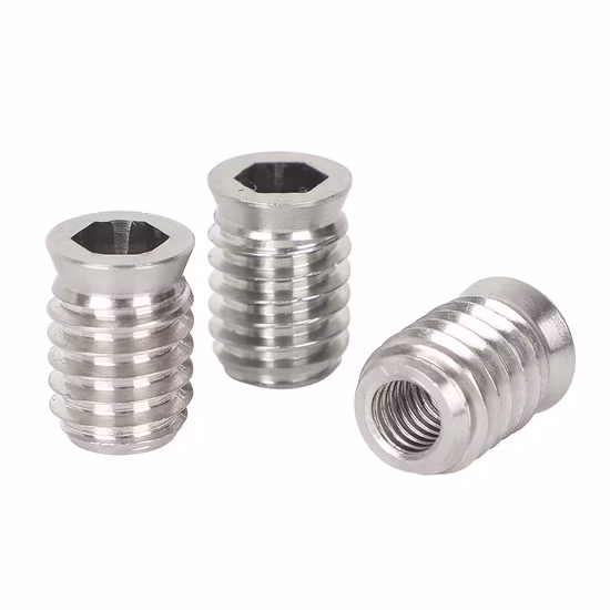 Набор гаек из нержавеющей стали, шестигранные торцевые вставки, гайки с резьбой для деревянной мебели